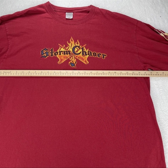 Vintage Lake Tahoe Storm Chasers T-shirt Adult 2XL Rare California Long Sleeve - Picture 7 of 13